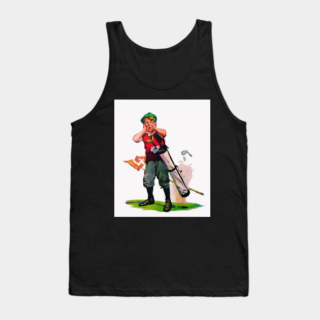 1925 Golf Watercolour Tank Top by ArtShare